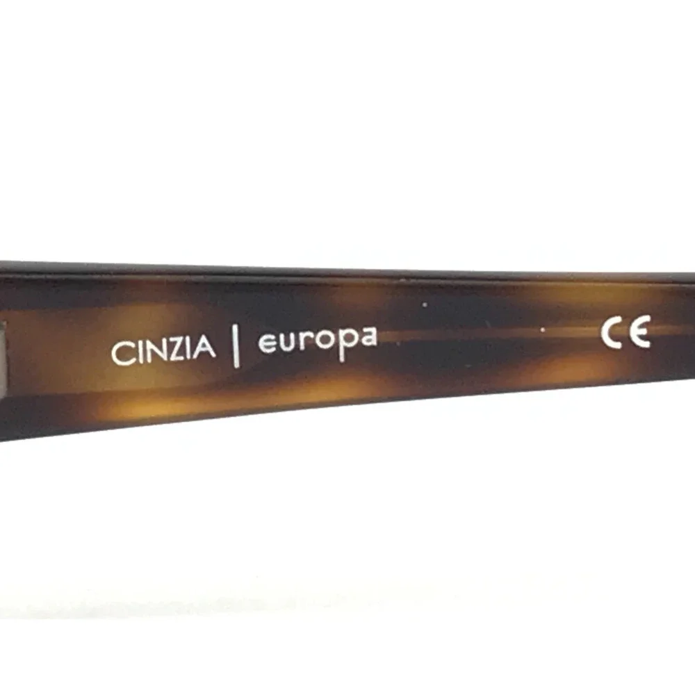 Cinzia Eyeglasses Frames CIN-5054 C1 Brown Striped Horn Cat Eye 54-17-145
